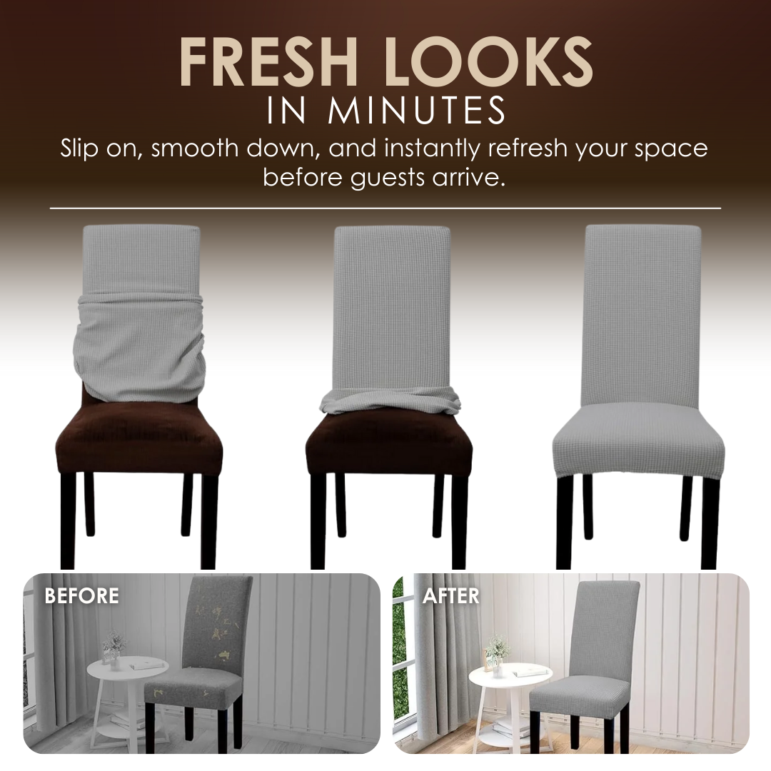 LuxeWeave™ Premium Stretch Jacquard Chair Covers (50% Off)