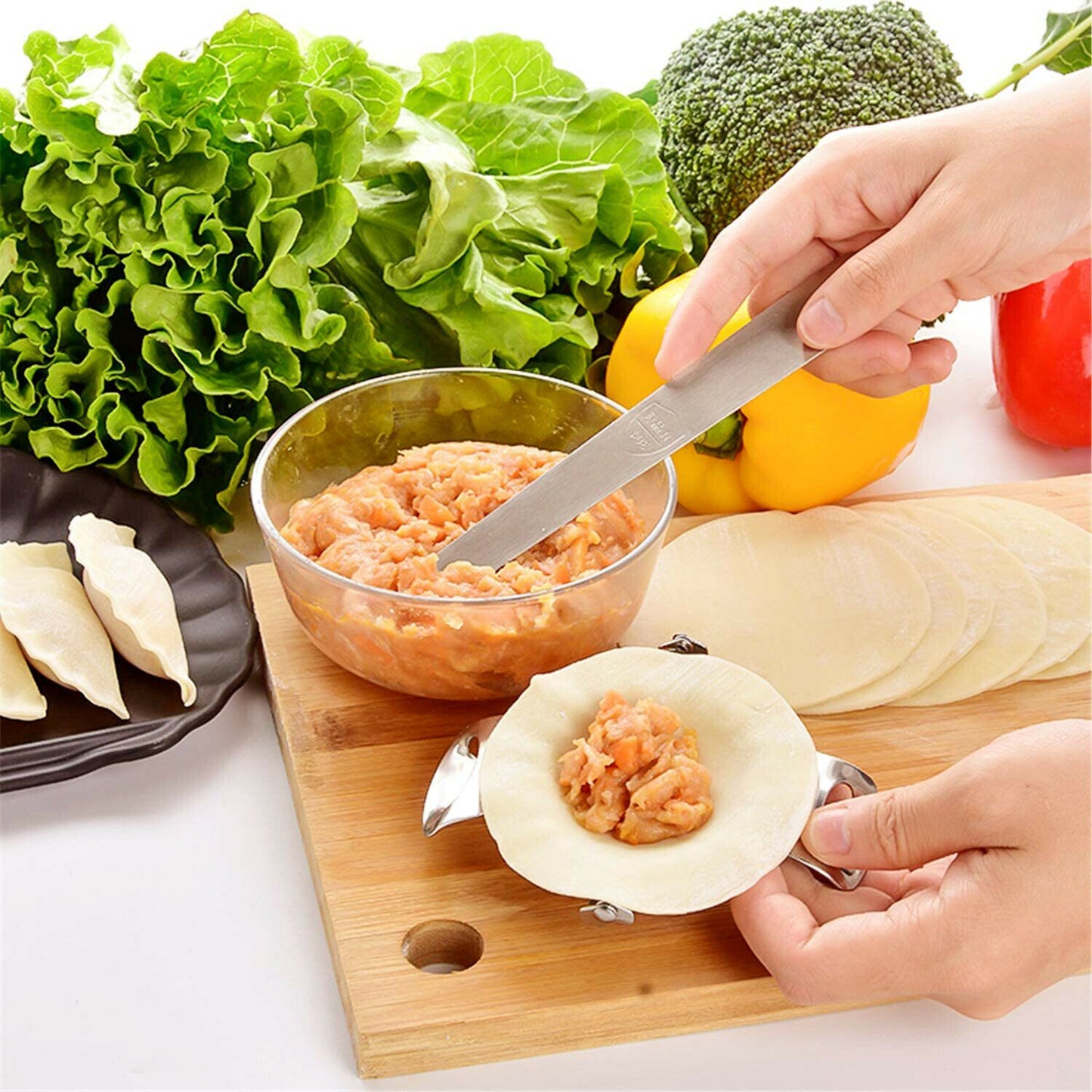 QuickDumple™ – Dumpling Press + Free Cutter