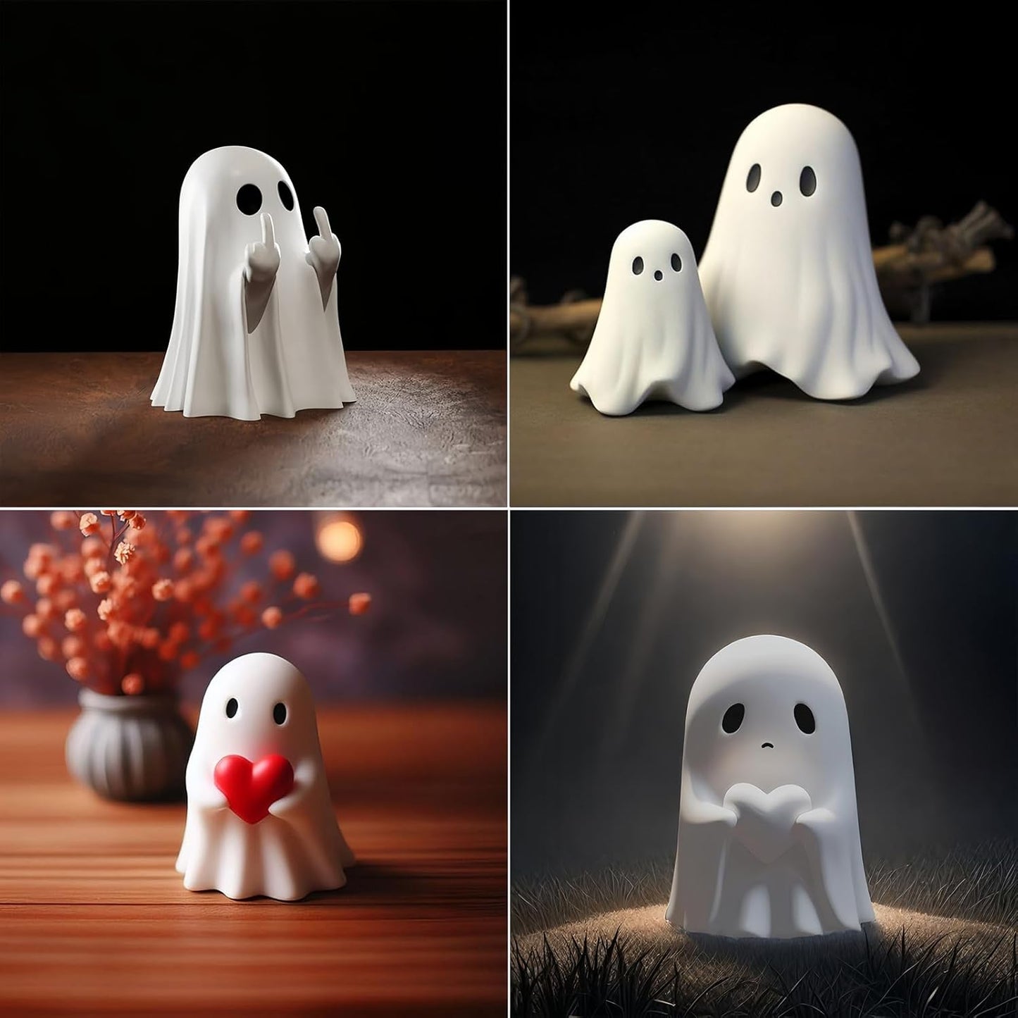 CheekyHaunt™ – Handmade Ghost Statue (2+1 Free)