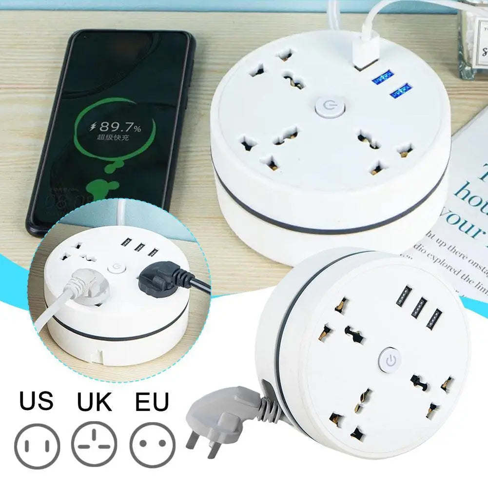 Round Universal Power Strip