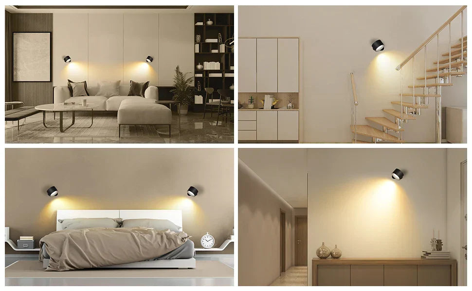 LumaEase™ Rechargeable LED Wall Lamp