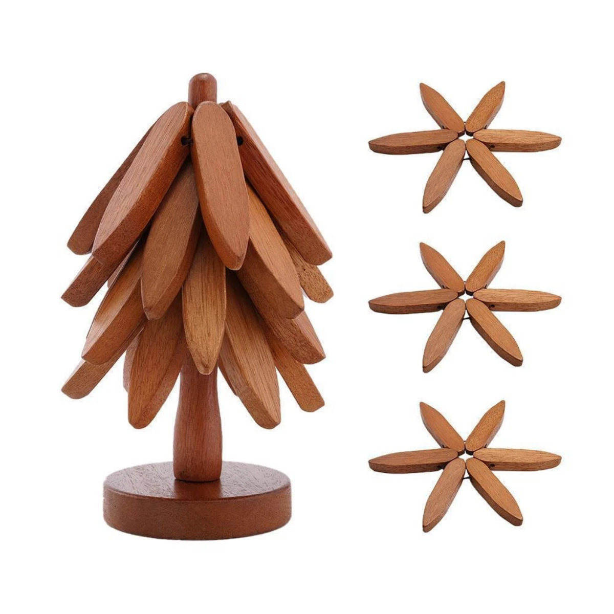 Hearthwood™ Rustic Wooden Trivet Pads