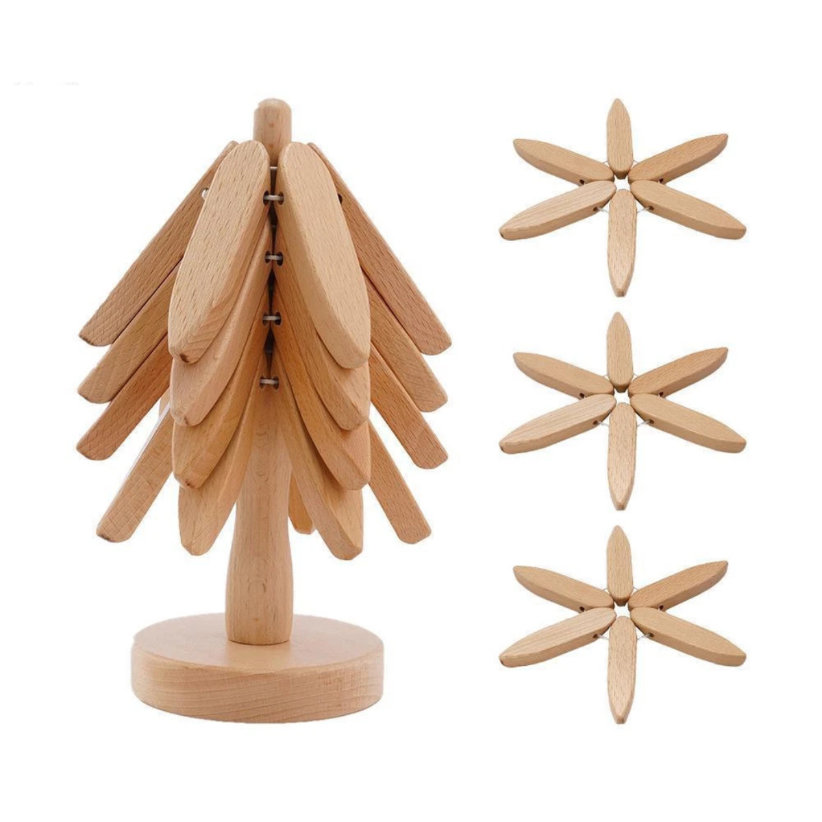 Hearthwood™ Rustic Wooden Trivet Pads