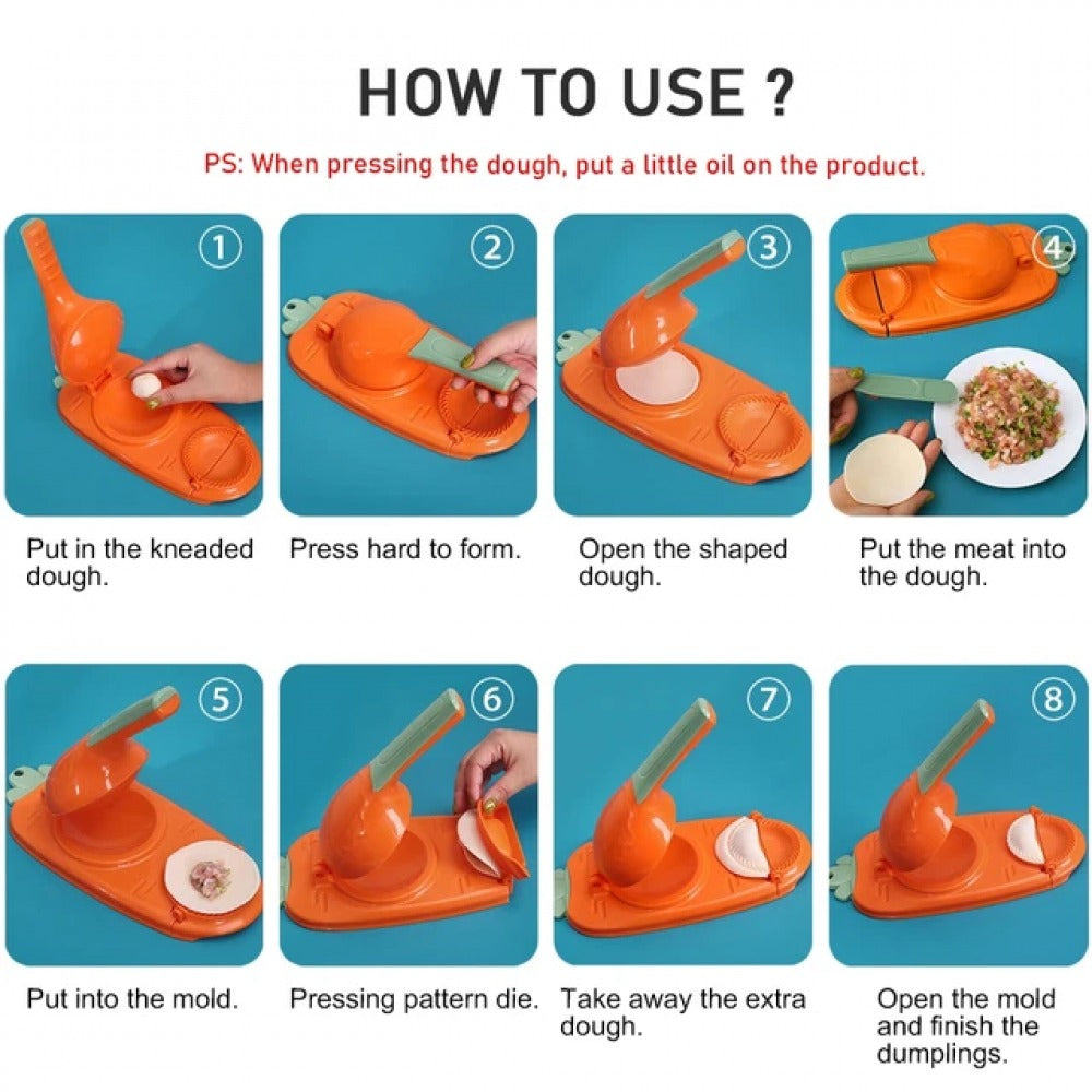 2-in-1 Dumpling Maker Tool for Cutting & Sealing