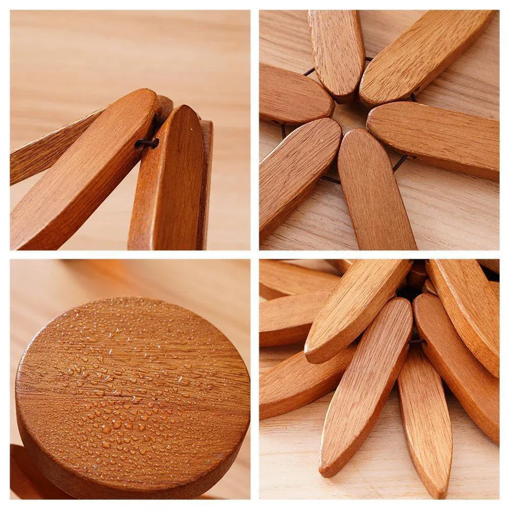 Hearthwood™ Rustic Wooden Trivet Pads