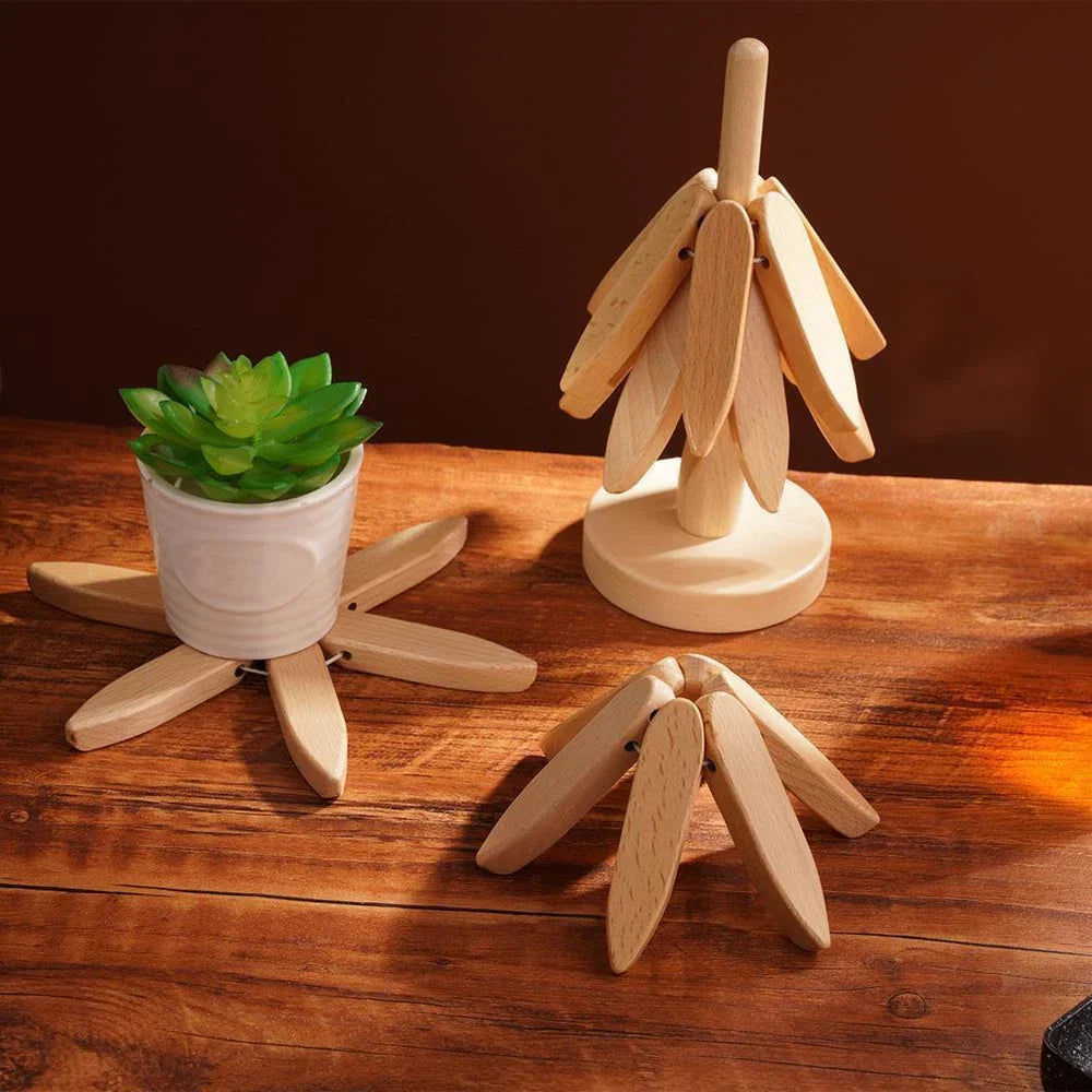 Hearthwood™ Rustic Wooden Trivet Pads