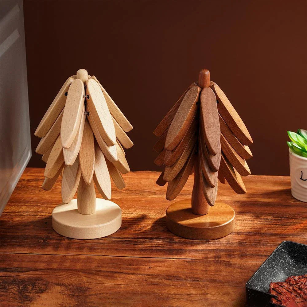 Hearthwood™ Rustic Wooden Trivet Pads