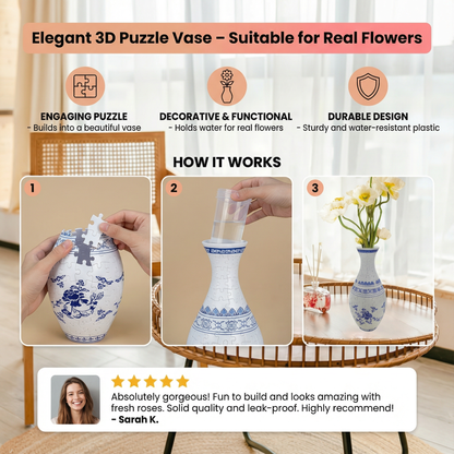 BloomCraft™ | 3D Puzzle Vase