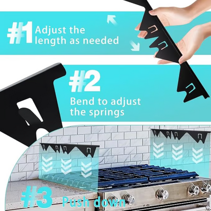 GapGuard Pro — Adjustable Stainless Steel Stove Gap Cover
