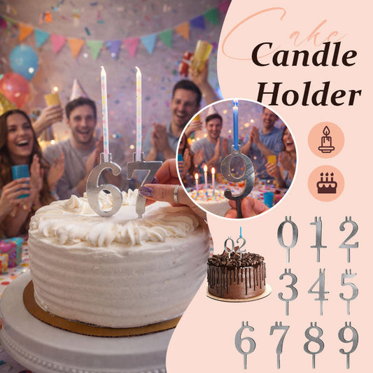 NumeLux™ | Reusable Birthday Number Candle Holders — 50% OFF