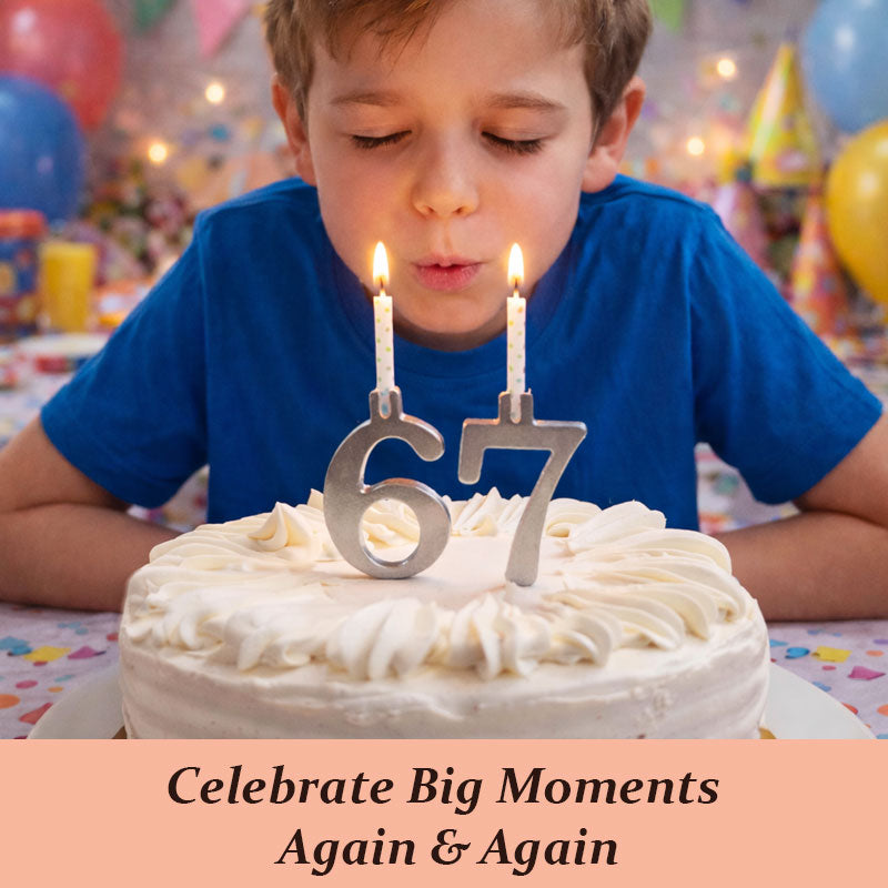 NumeLux™ | Reusable Birthday Number Candle Holders — 50% OFF