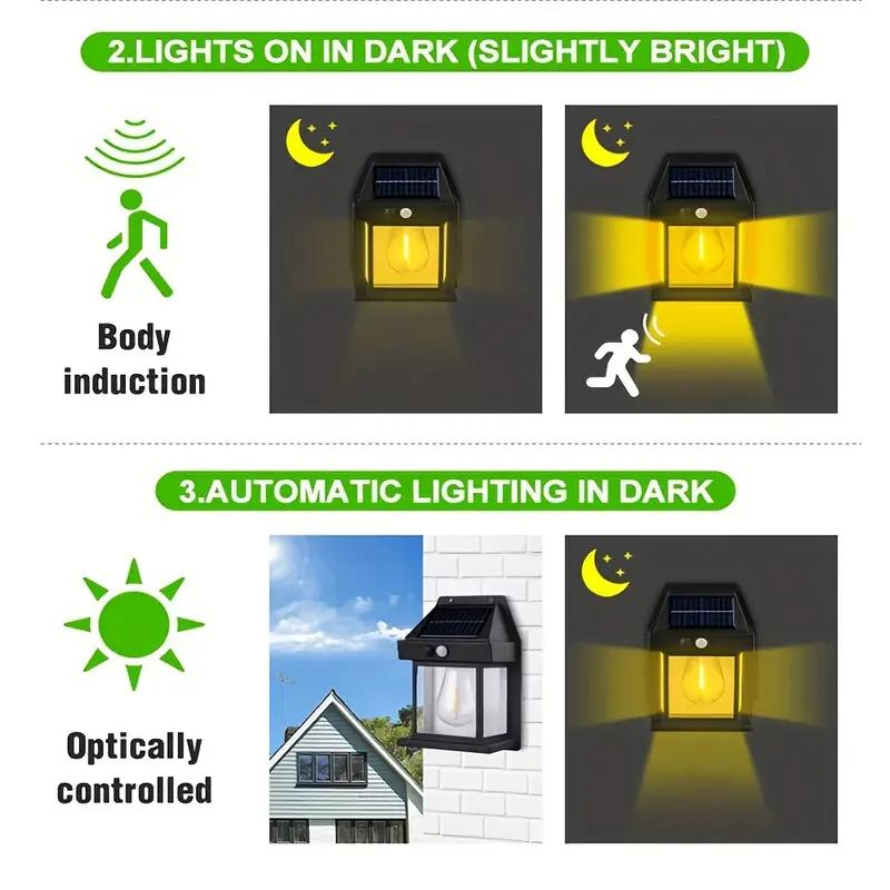 LumaVeil™ Solar Wall Lantern – 50% OFF | Motion Sensor & Auto Night Light