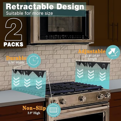 GapGuard Pro — Adjustable Stainless Steel Stove Gap Cover