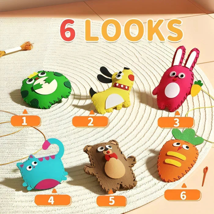 StitchJoy Kids DIY Sewing Kit - Create Cute Felt Friends