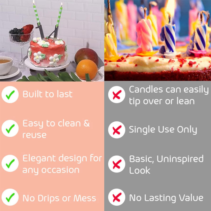 NumeLux™ | Reusable Birthday Number Candle Holders — 50% OFF