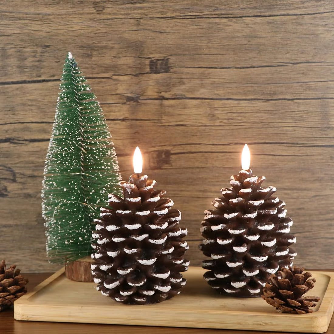 PineLume™ Flameless Pinecone Candle with Gentle Glow