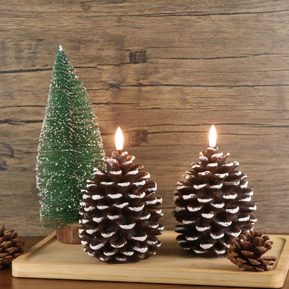 PineLume™ Flameless Pinecone Candle with Gentle Glow