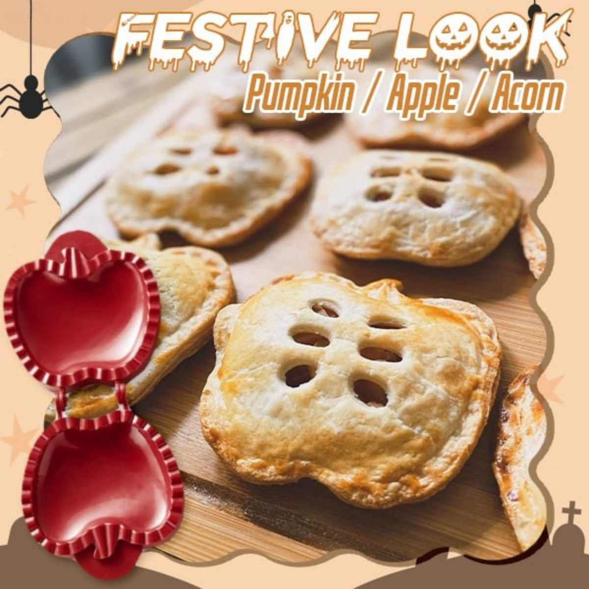 BakeSpirits™ – Halloween Pie Press Set (2+1 Free)