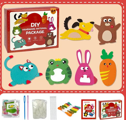 StitchJoy Kids DIY Sewing Kit - Create Cute Felt Friends