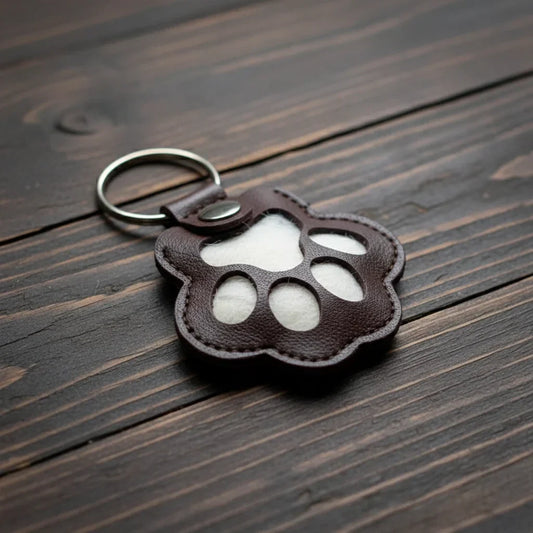 PawKeep™ | Leather Pet Memory Keychain — 50% OFF