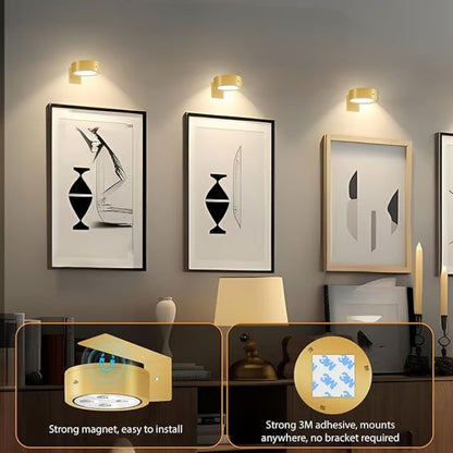 LumiFrame™  Magnetic LED Picture Light for Artful Illumination