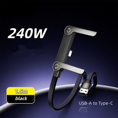 FlexCharge Pro™ 240W — Ultra-Fast Charging with Built-In Stand (50% OFF)