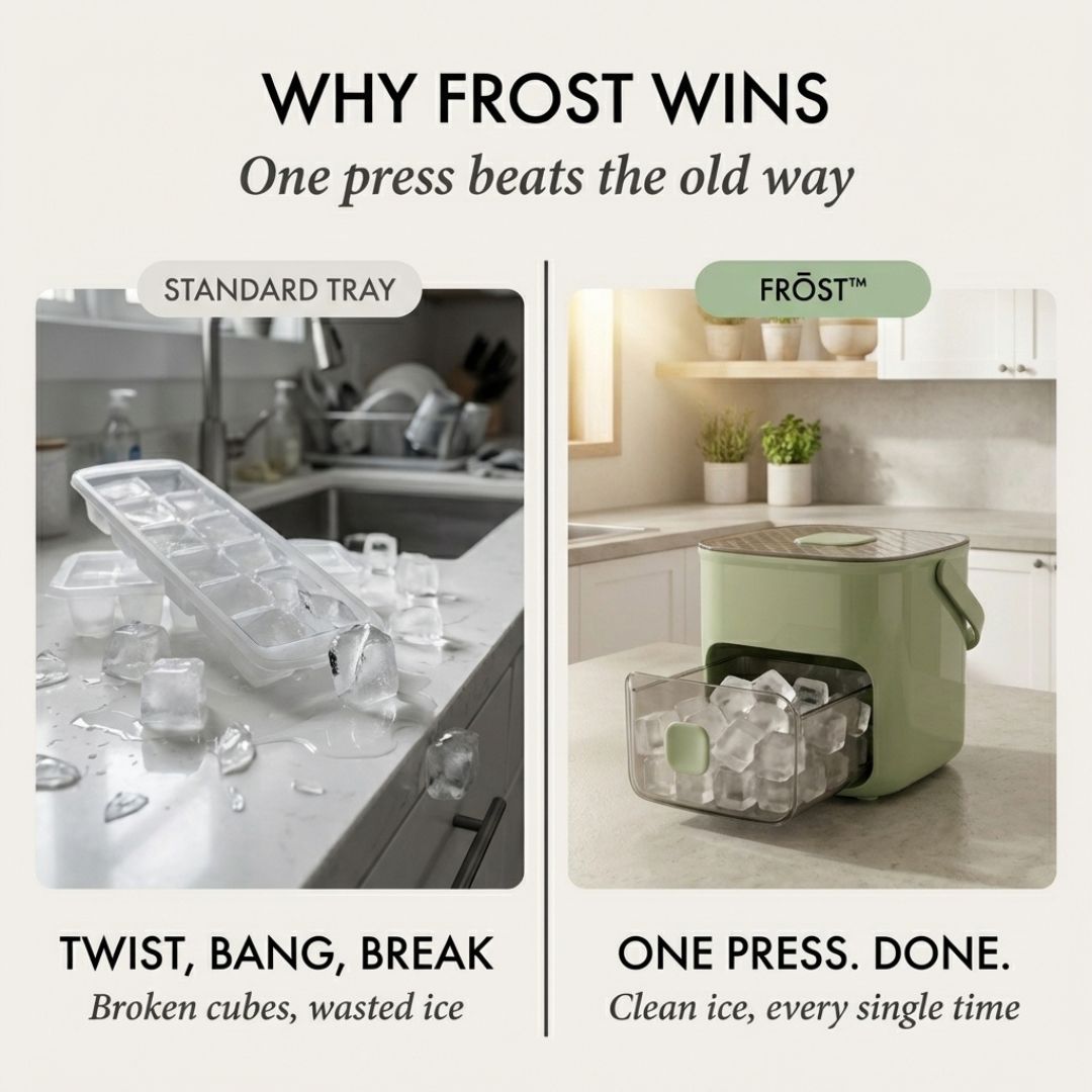 IcePress™ | One-Touch Ice Cube Tray with Storage Bin — 50% OFF