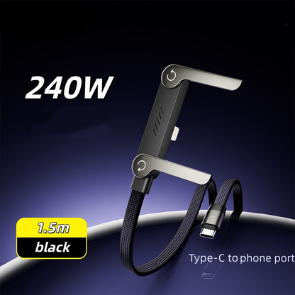 FlexCharge Pro™ 240W — Ultra-Fast Charging with Built-In Stand (50% OFF)