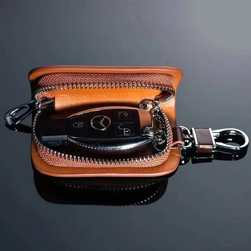 VaultKey™ Luxe Edition – Premium Leather Key Case (50% Off)