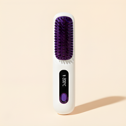 SilkRush™ | Cordless Ceramic Straightening Brush — 50% OFF