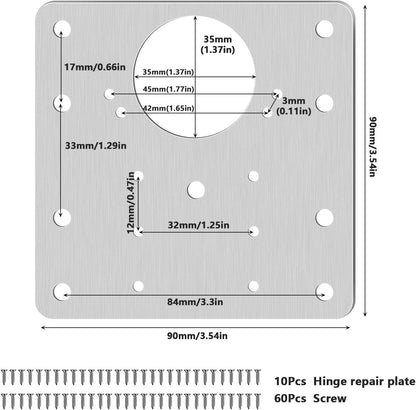 CabinFix™ – Stainless Steel Hinge Repair Kit (40% Off)