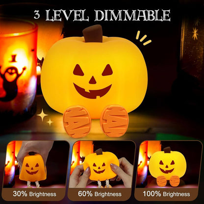 GrinLight™ Pumpkin Night Lamp – 50% OFF for Halloween 🎃