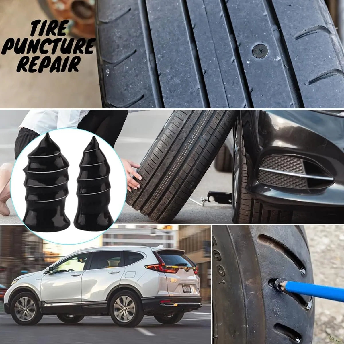 TireSeal™ | Rubber Nail Tire Puncture Repair Kit