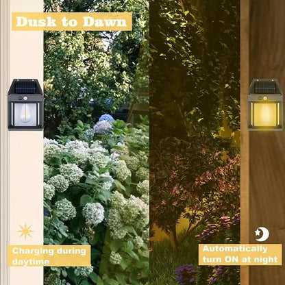 LumaVeil™ Solar Wall Lantern – 50% OFF | Motion Sensor & Auto Night Light