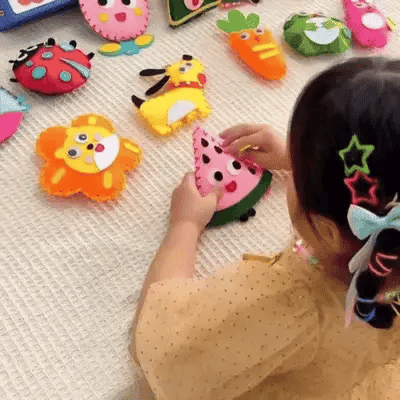 StitchJoy Kids DIY Sewing Kit - Create Cute Felt Friends