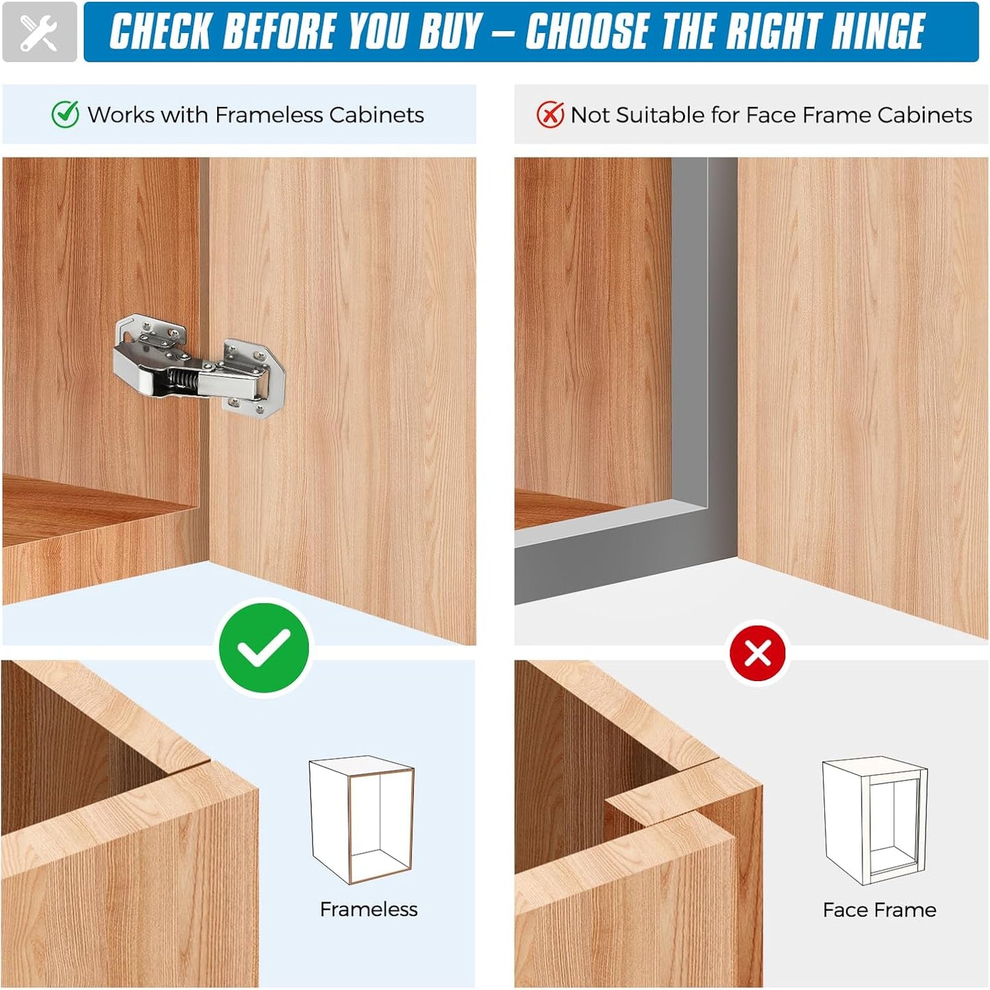 HushHinge™ | Soft-Close Cabinet Hinges (50% Off)