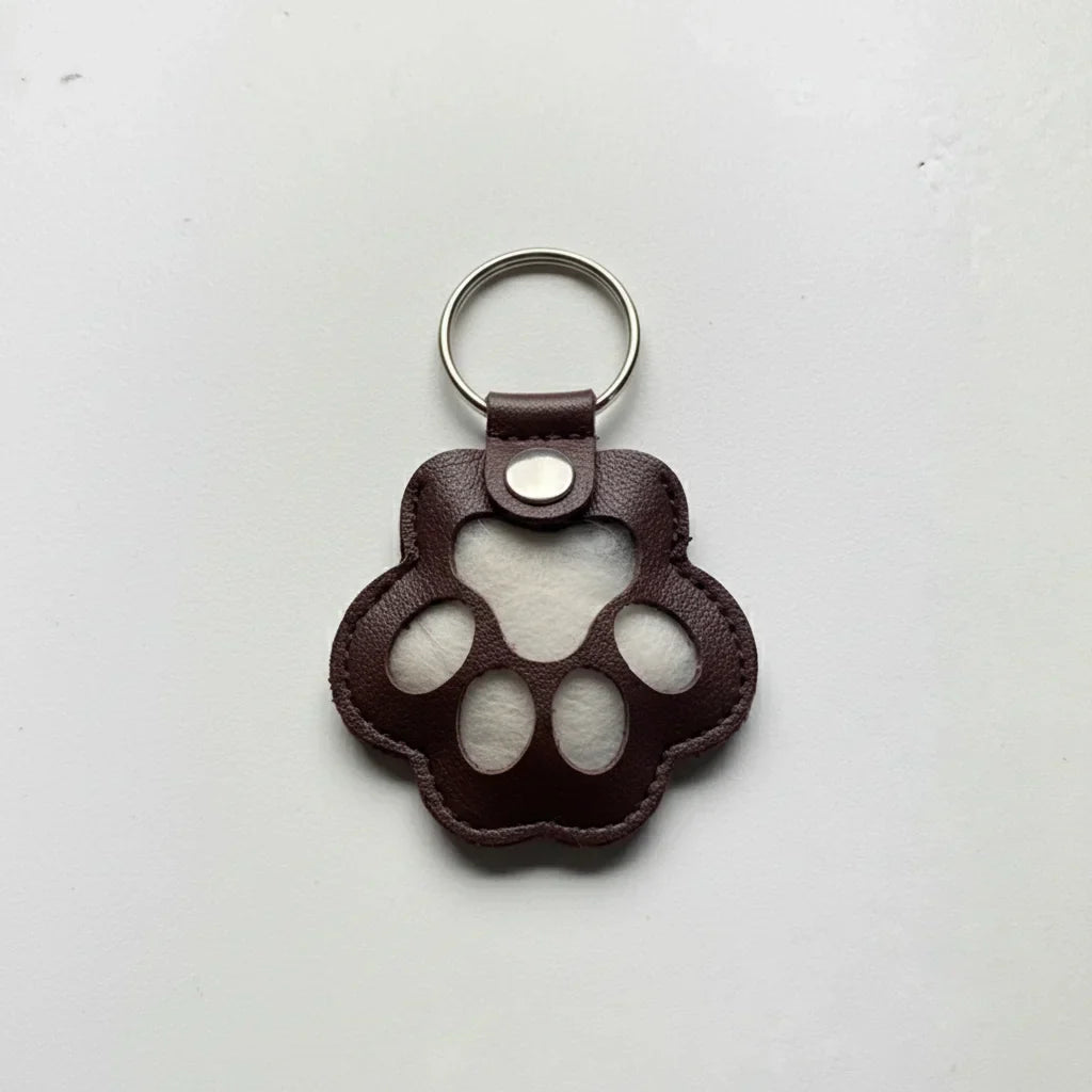 PawKeep™ | Leather Pet Memory Keychain — 50% OFF