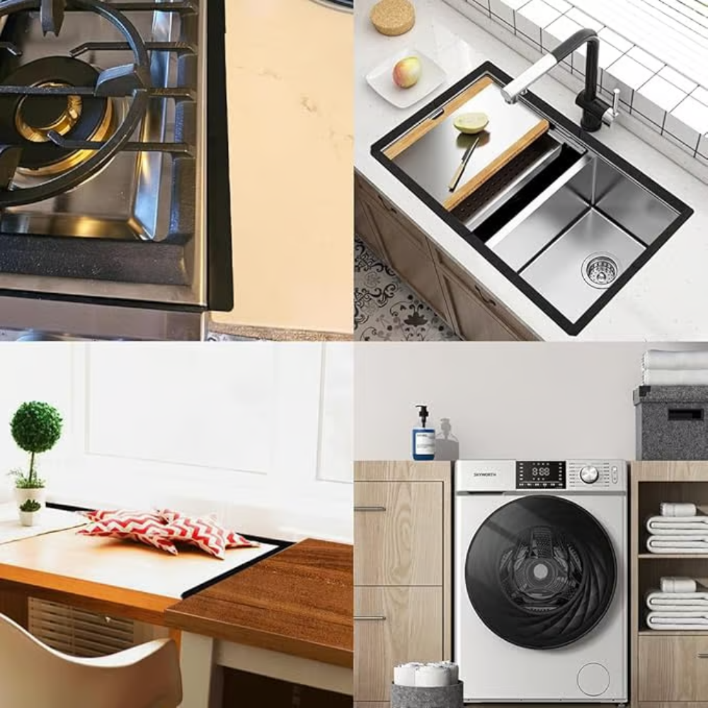 GapGuard Pro — Adjustable Stainless Steel Stove Gap Cover