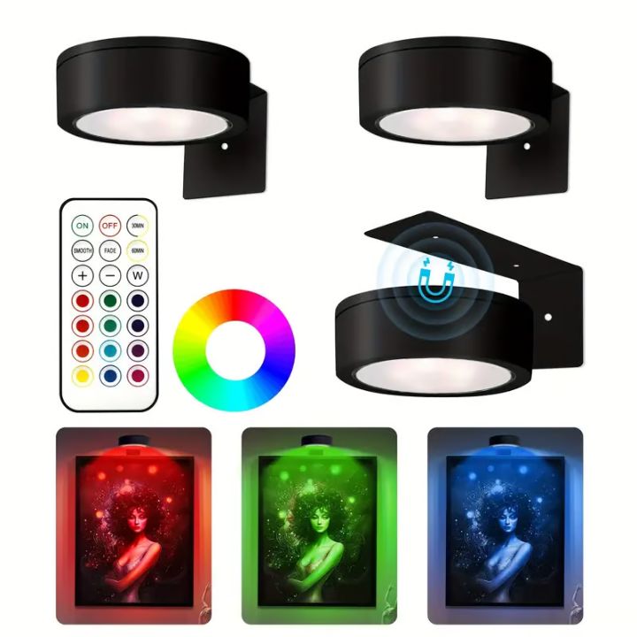 LumiFrame™  Magnetic LED Picture Light for Artful Illumination