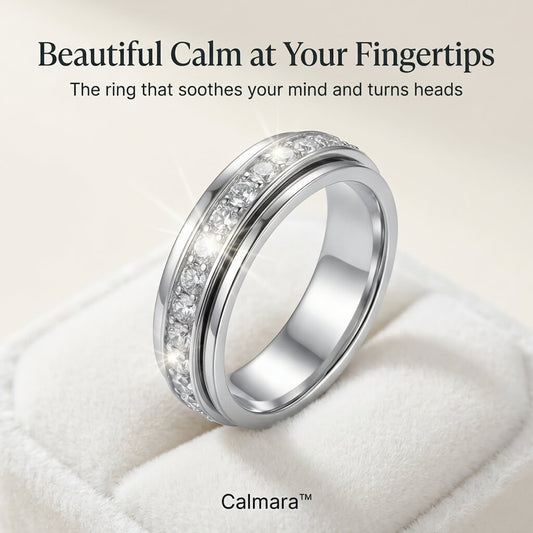 Calmara™ Rotating Zirconia Spinner Ring
