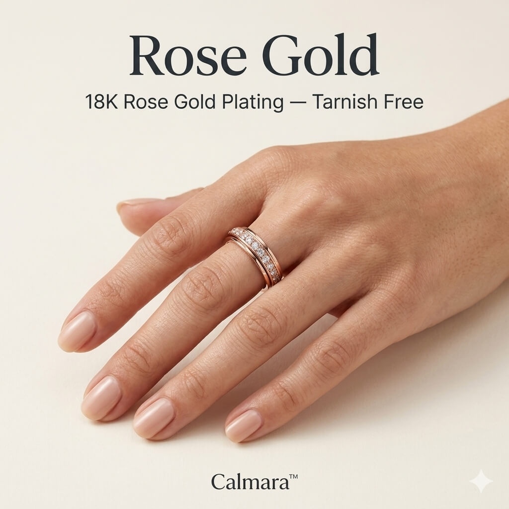 Calmara™ Rotating Zirconia Spinner Ring