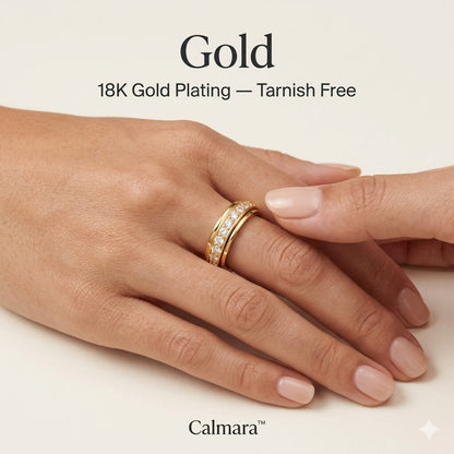 Calmara™ Rotating Zirconia Spinner Ring