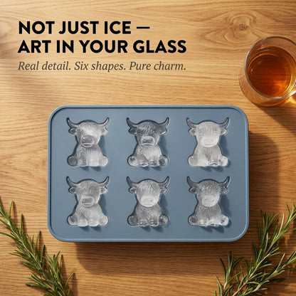 MooCube™ | 3D Highland Cow Silicone Ice Mold — 50% OFF