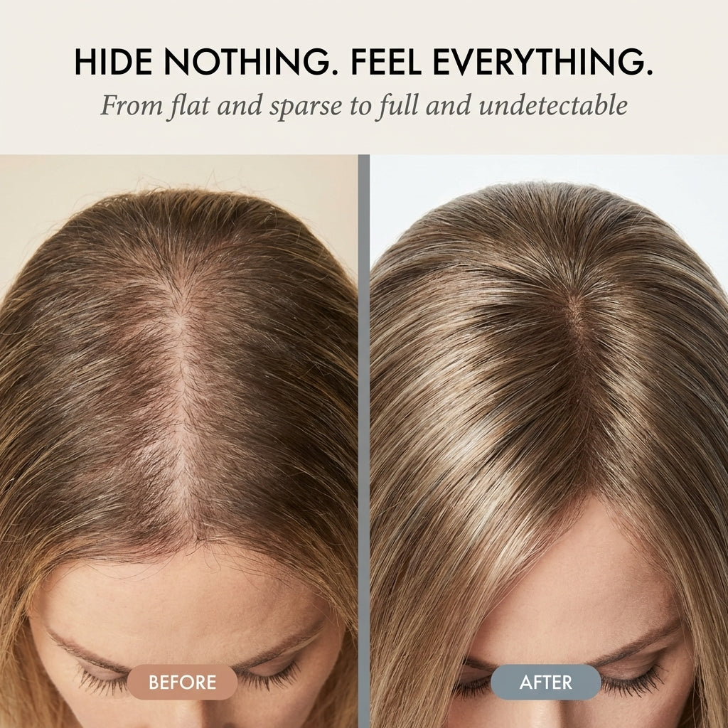 CrownClip™ | Clip-In Human Hair Topper — 50% OFF