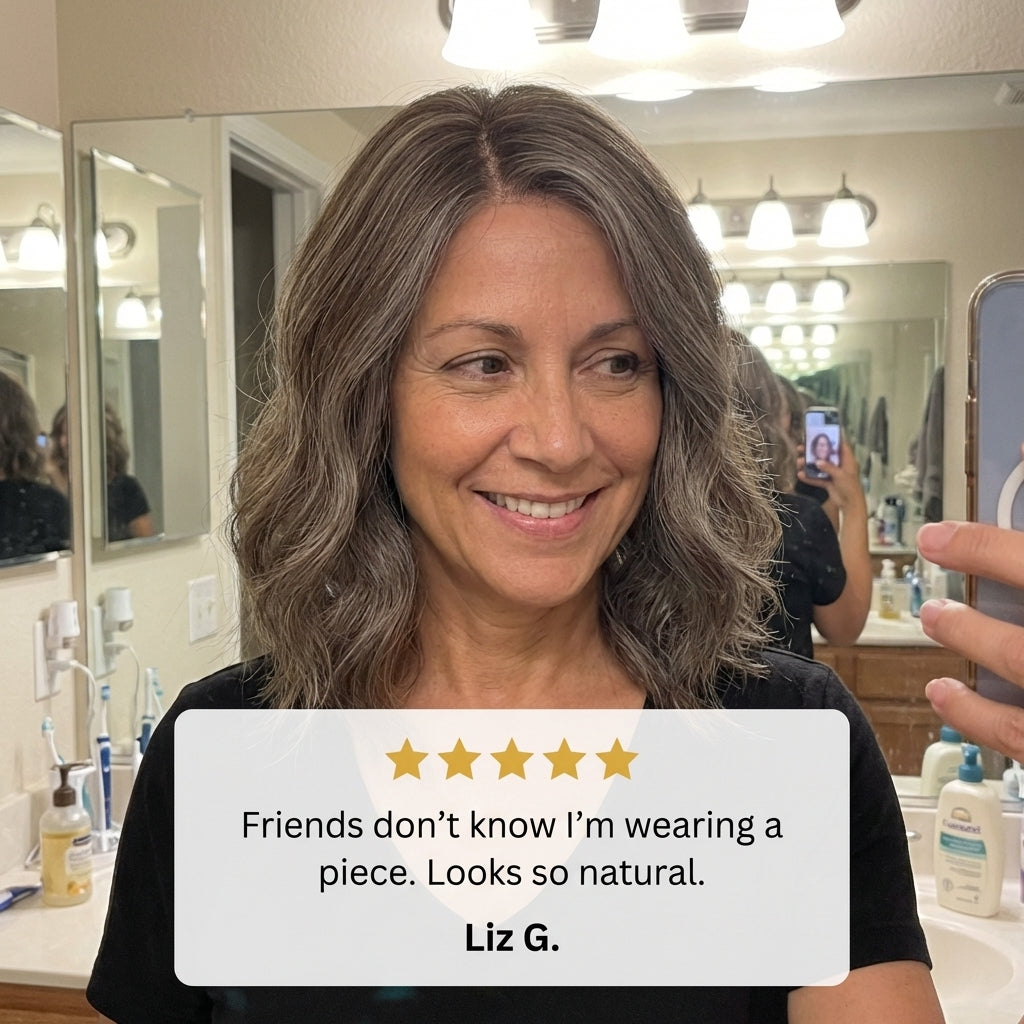 CrownClip™ | Clip-In Human Hair Topper — 50% OFF