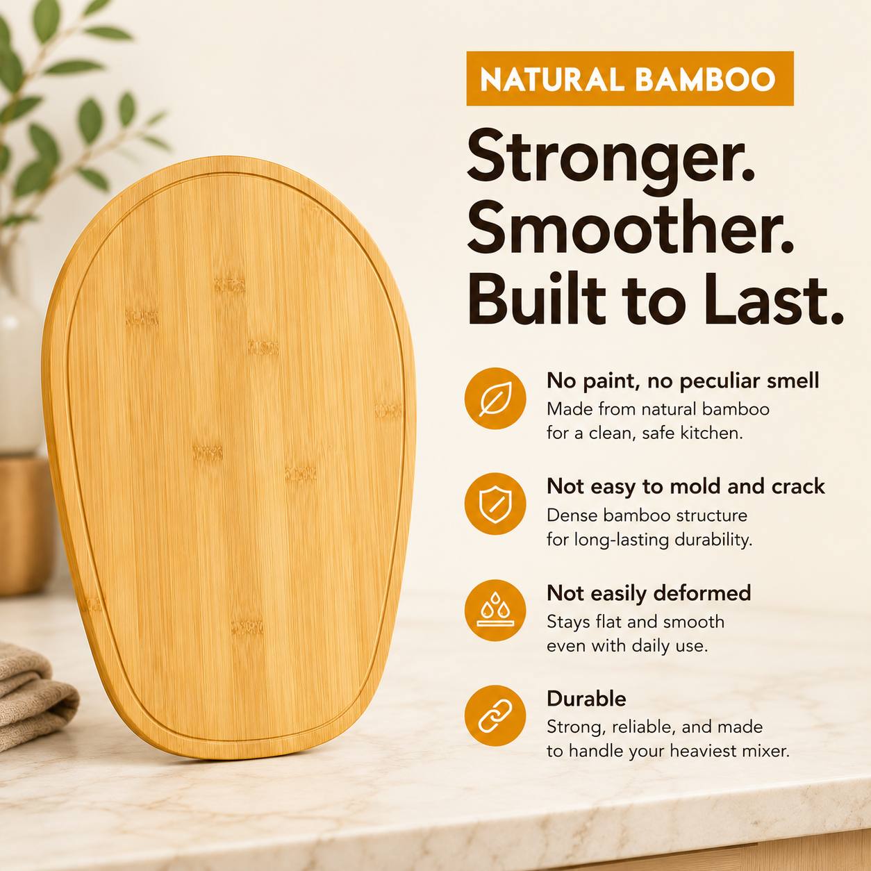 GlideBoard™ | Handmade Bamboo Mixer Sliding Tray — 50% OFF