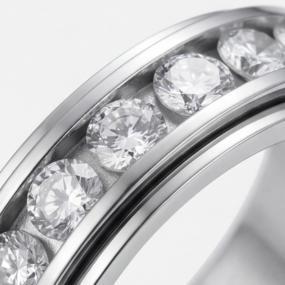 Calmara™ Rotating Zirconia Spinner Ring