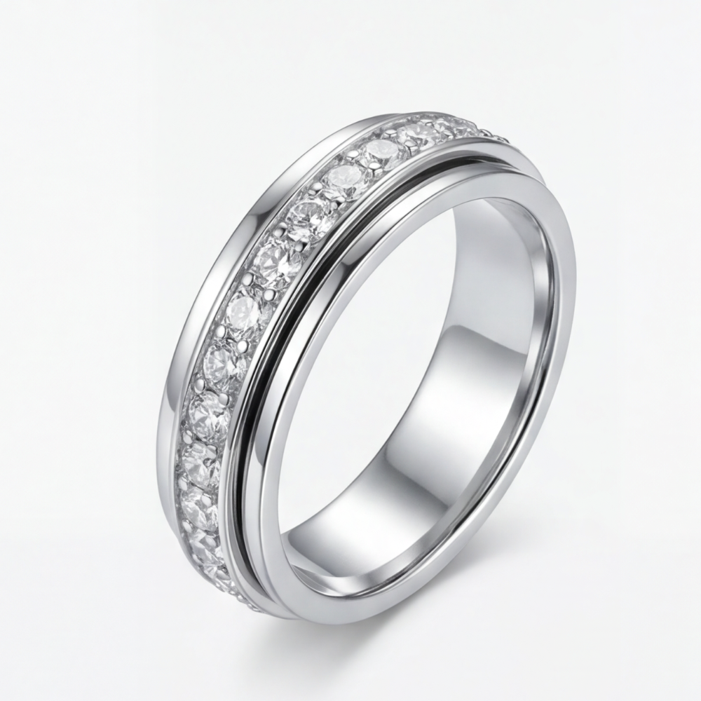 Calmara™ Rotating Zirconia Spinner Ring
