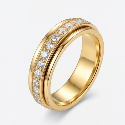 Calmara™ Rotating Zirconia Spinner Ring
