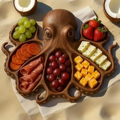 KrakenBoard™ – Rustic Octopus Charcuterie Platter